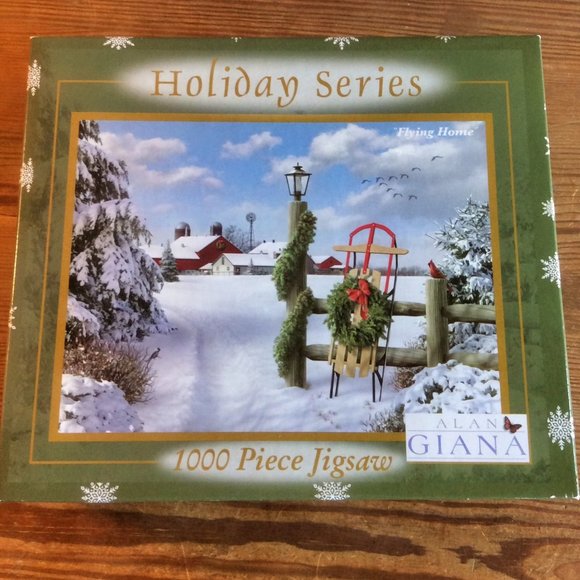 Flying Home Holiday Series Alan Giana 1000 Piece Jigsaw Puzzle 2007 New Sealed - Picture 3 of 3